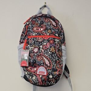 Vera Bradley Coleman 15L Lightweight Outdoor Backpack Daypack Eden Paisley Gray